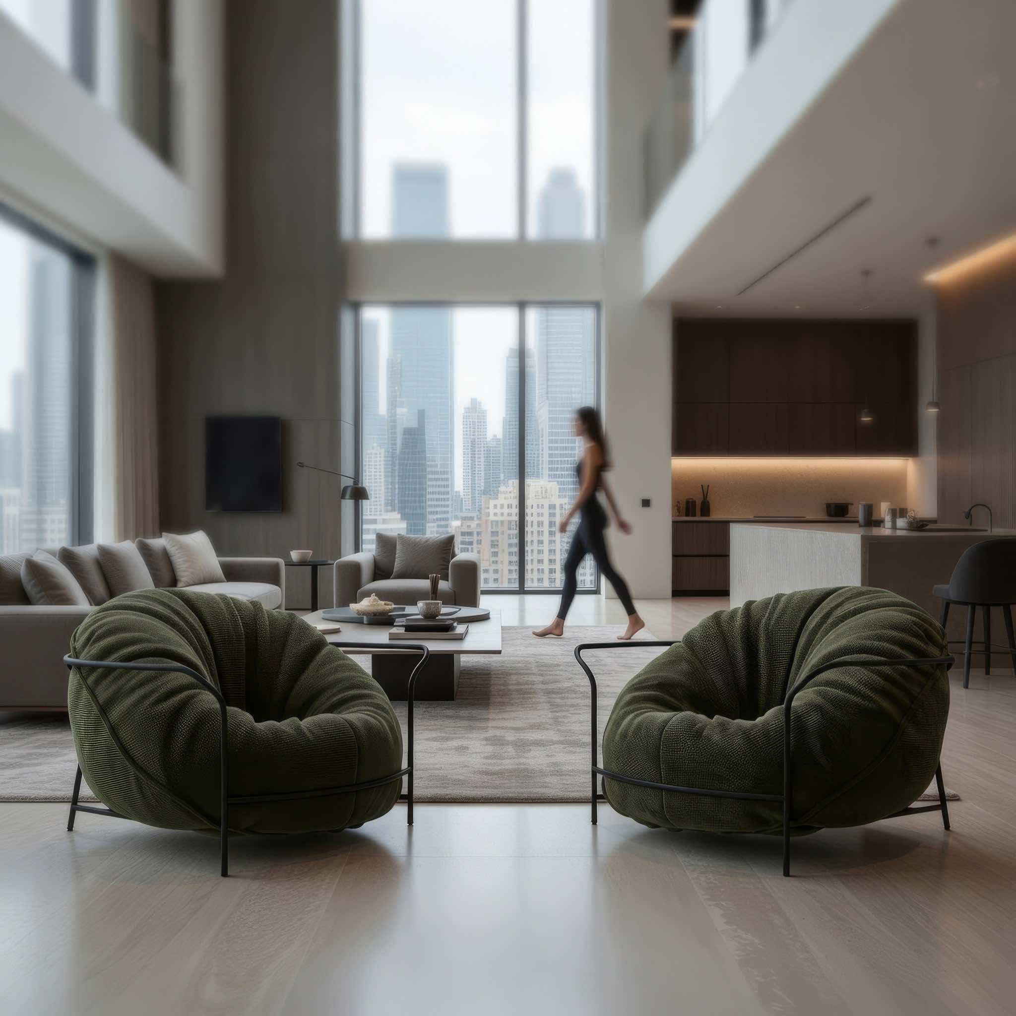 Кресло дизайнерское UNO Дарк превью 2