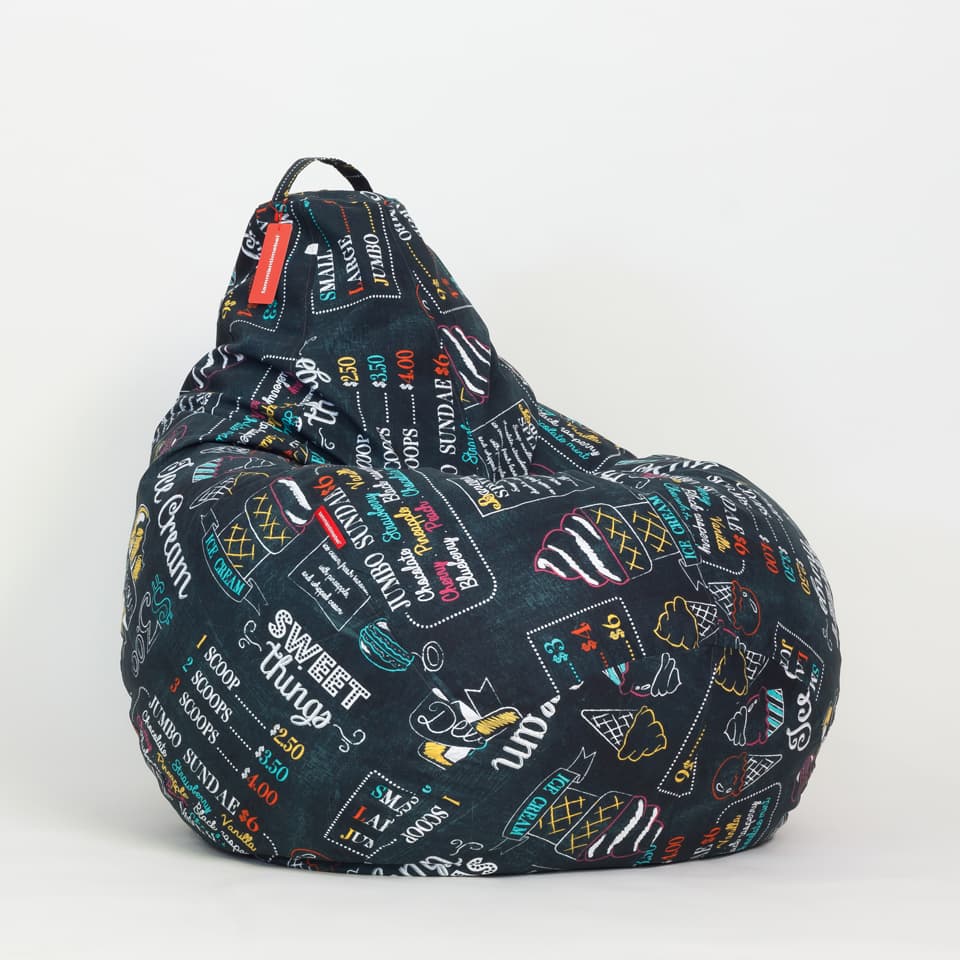 Большое яркое кресло-мешок Босс Айскрим превью 2