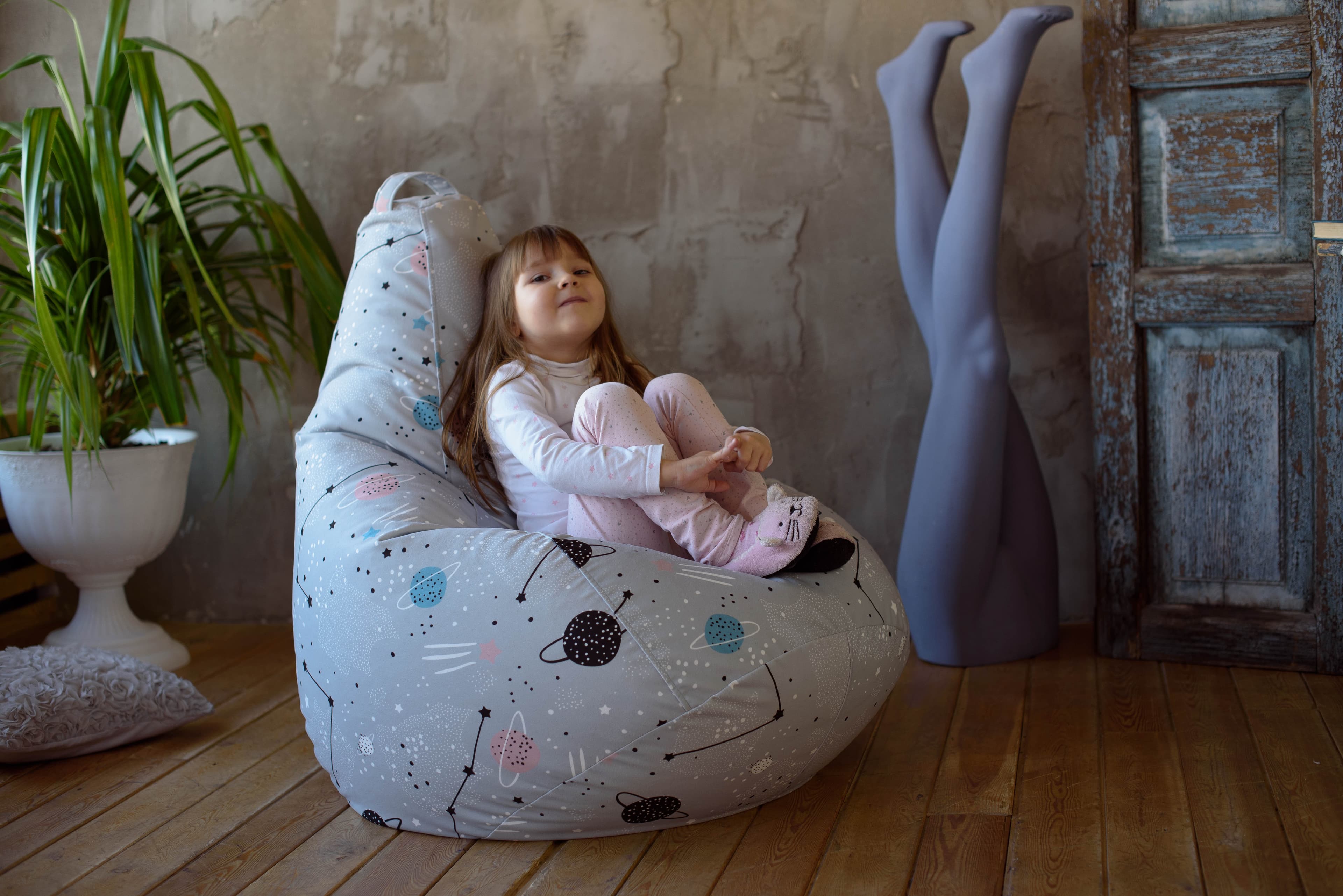 Детское кресло-груша БинБэг Кидс, Космикс превью 3