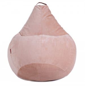 Жемчужный персик кресло-мешок из вельвета Босс Пудра, Роуз