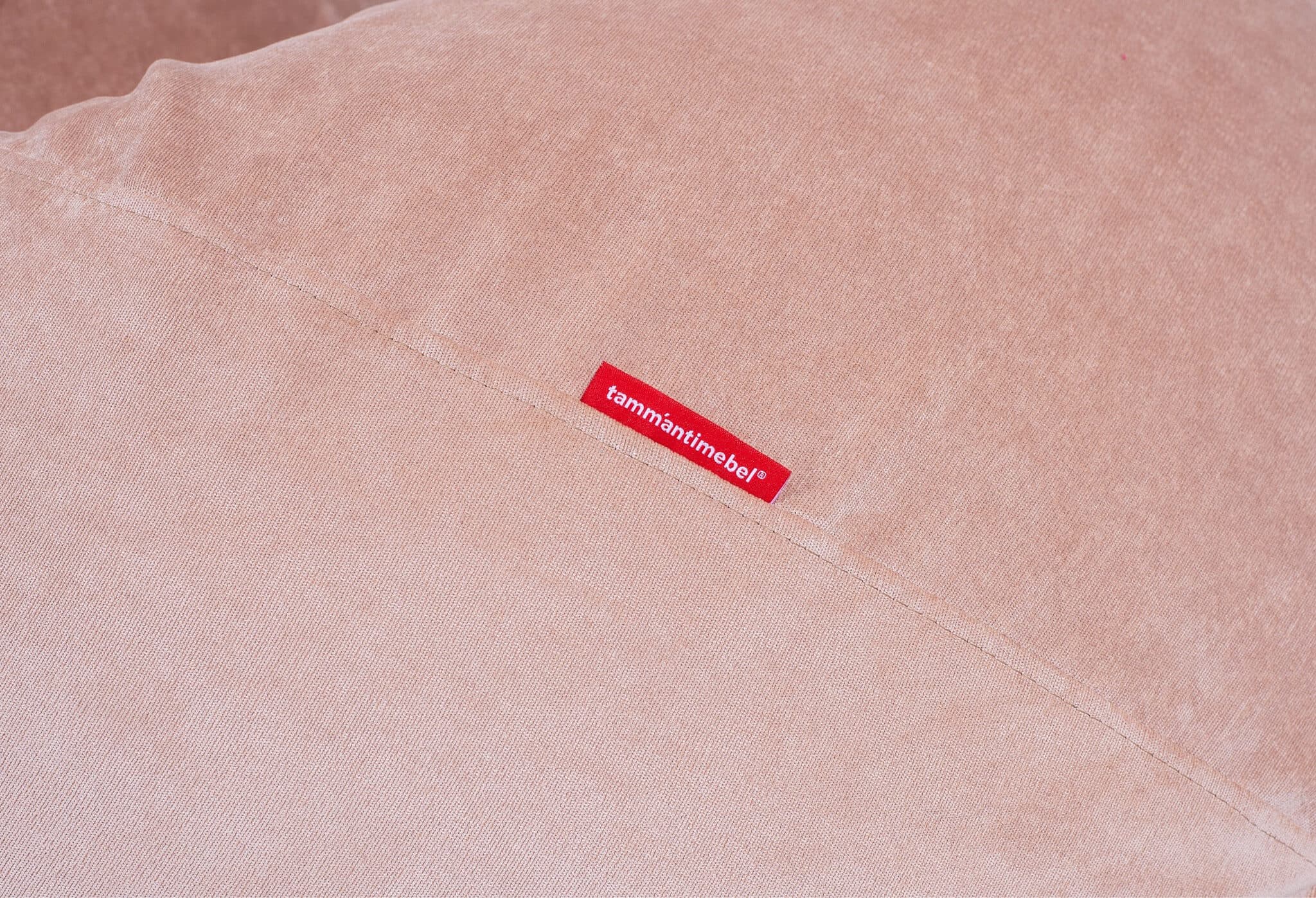 Жемчужный персик кресло-мешок из вельвета Босс Пудра, Роуз превью 5